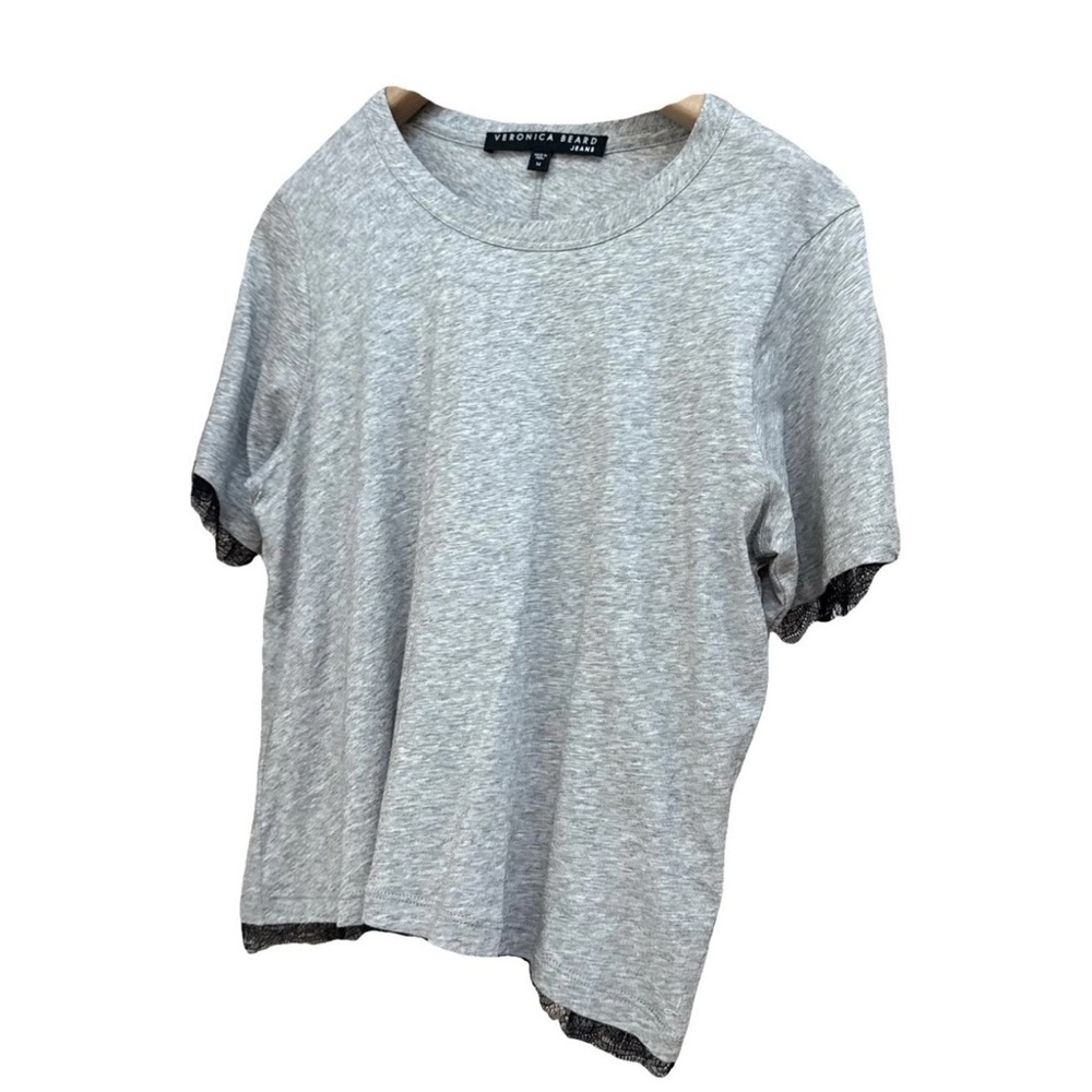 Veronica Beard Gray Relaxed T-Shirt